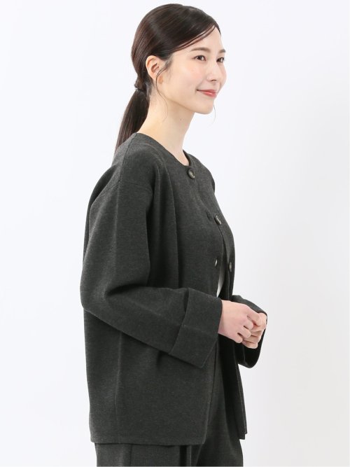 ハンドウォッシャブル ミラノ クルーニットカーディガン