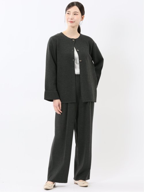 ハンドウォッシャブル ミラノ クルーニットカーディガン