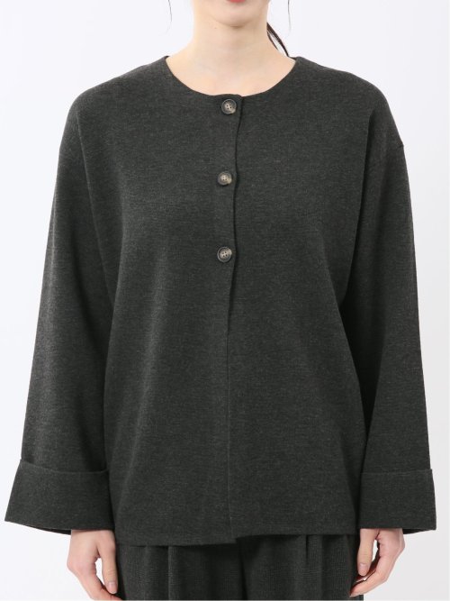 ハンドウォッシャブル ミラノ クルーニットカーディガン