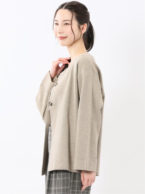 ハンドウォッシャブル ミラノ クルーニットカーディガン