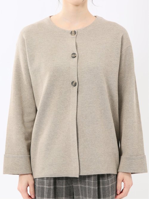 ハンドウォッシャブル ミラノ クルーニットカーディガン