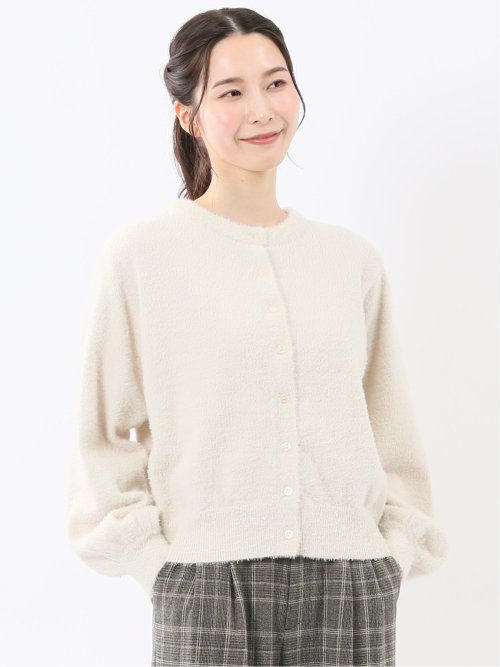 ラメ クルーカーディガン(M 01白): トップス | TAKA-Q ONLINE SHOP