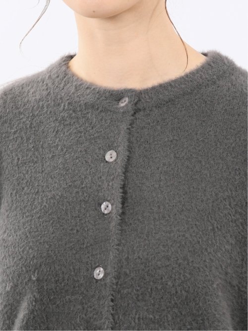 ハンドウォッシャブル フェザー クルーニットカーディガン
