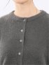 ハンドウォッシャブル フェザー クルーニットカーディガン