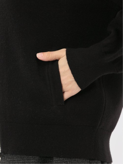 ウォッシャブル ZIP ニットブルゾン