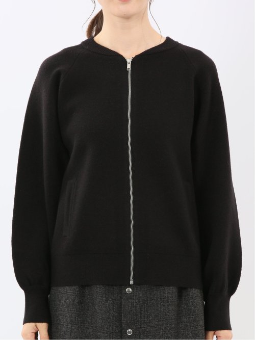 ウォッシャブル ZIP ニットブルゾン