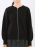 ウォッシャブル ZIP ニットブルゾン