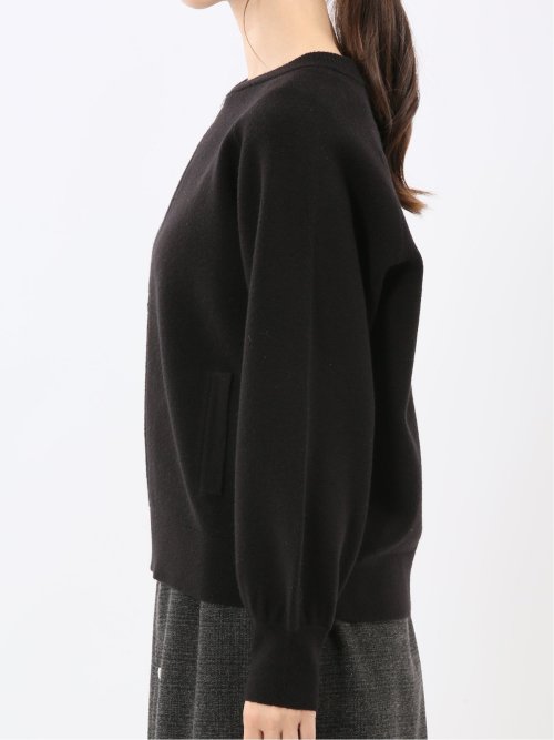 【お値下げ】BETOUPE ブラック ショート丈ブルゾン ウォッシャブル ZIP ニットブルゾン(M 05黒): トップス | TAKA-Q