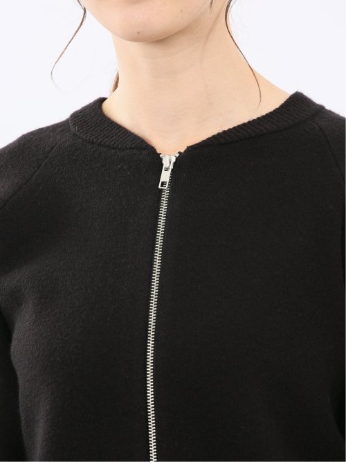 ウォッシャブル ZIP ニットブルゾン