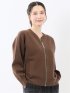 ウォッシャブル ZIP ニットブルゾン
