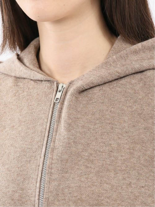 ウォッシャブル ポンチョ風 フードコーディガン