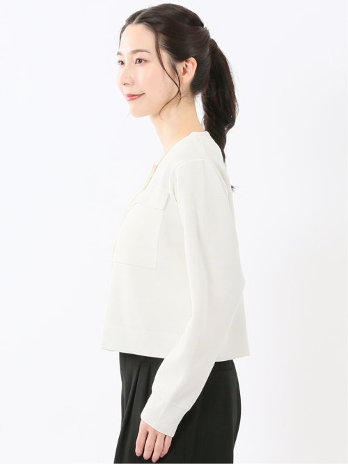 ハンドウォッシャブル ミラノリブ ニットジャケット