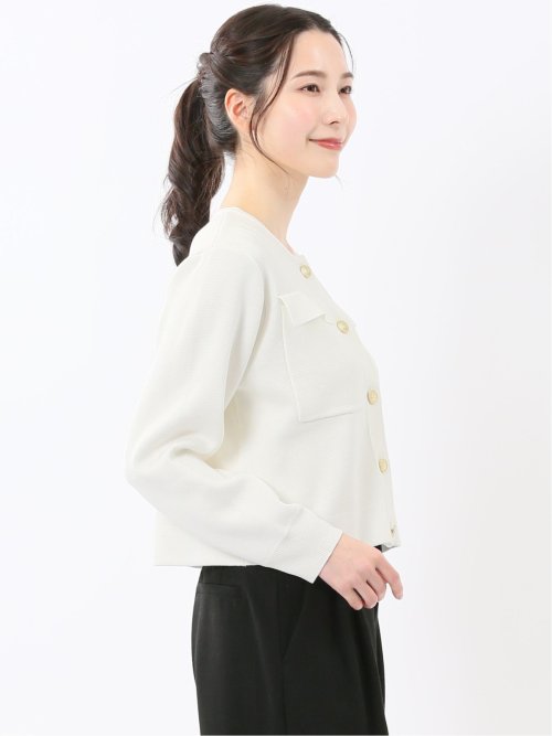 ハンドウォッシャブル ミラノリブ ニットジャケット