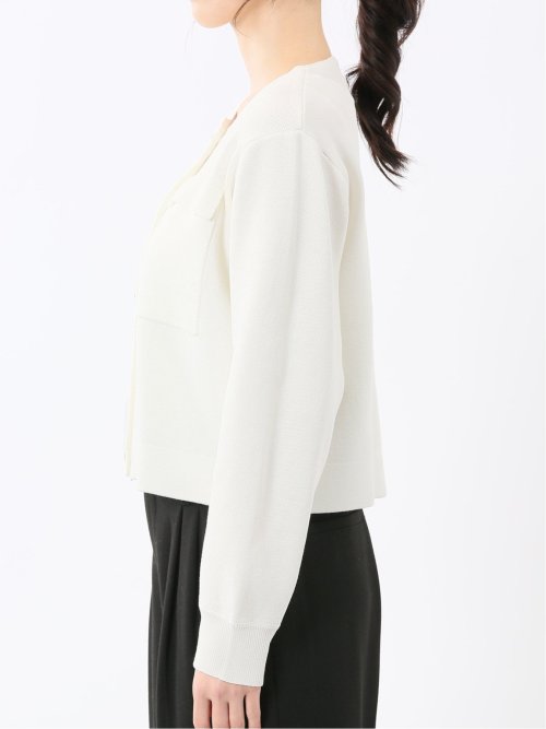 ハンドウォッシャブル ミラノリブ ニットジャケット