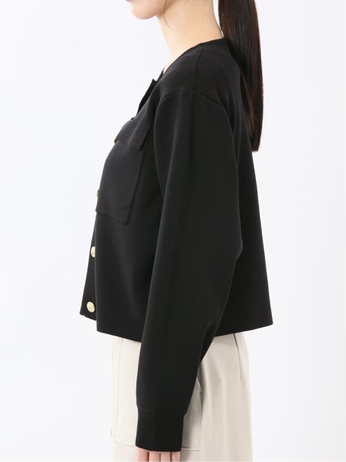 ハンドウォッシャブル ミラノリブ ニットジャケット