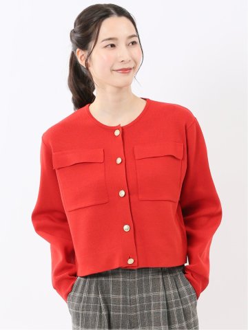 ハンドウォッシャブル ミラノリブ ニットジャケット