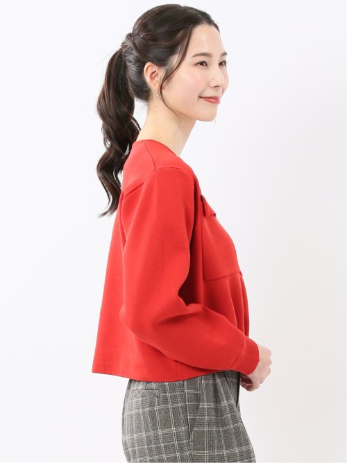 ハンドウォッシャブル ミラノリブ ニットジャケット