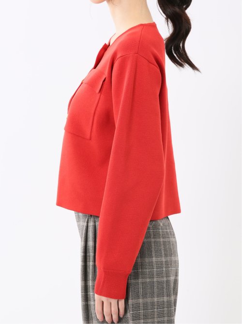 ハンドウォッシャブル ミラノリブ ニットジャケット