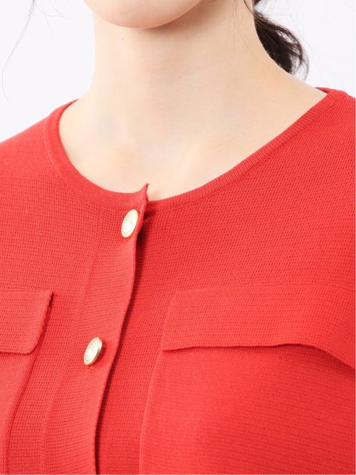 ハンドウォッシャブル ミラノリブ ニットジャケット