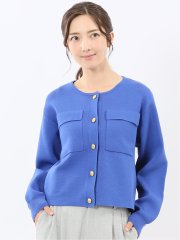 ハンドウォッシャブル ミラノリブ ニットジャケット