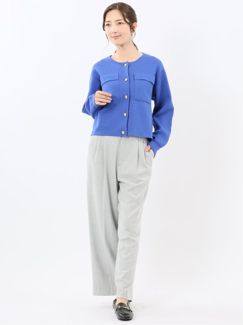 ハンドウォッシャブル ミラノリブ ニットジャケット