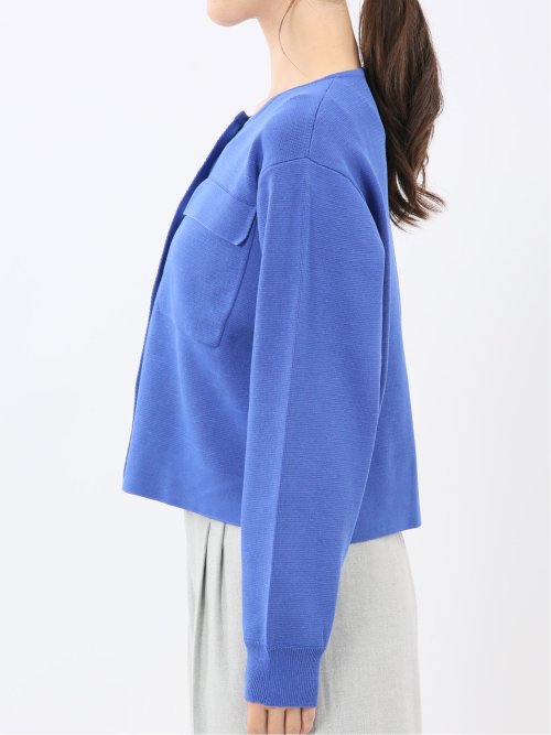 ハンドウォッシャブル ミラノリブ ニットジャケット