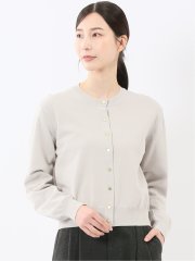 ハンドウォッシャブル クルーニットカーディガン