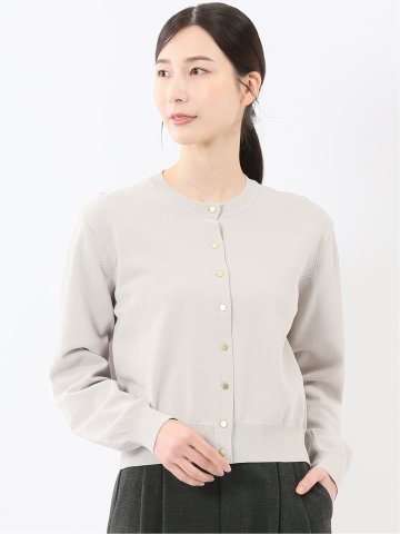 ハンドウォッシャブル クルーニットカーディガン