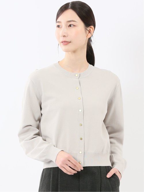 ハンドウォッシャブル クルーニットカーディガン