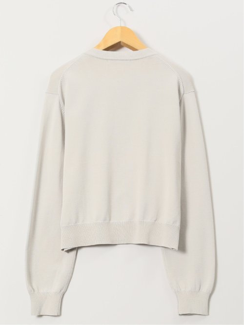 ハンドウォッシャブル クルーニットカーディガン