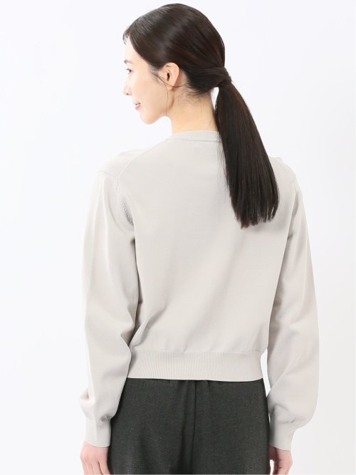 ハンドウォッシャブル クルーニットカーディガン