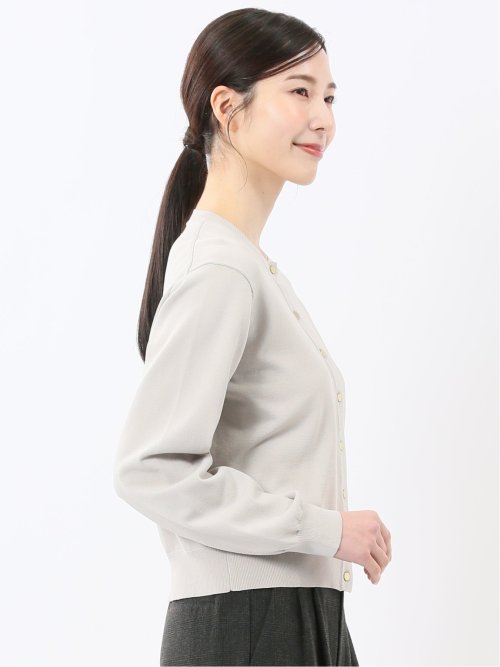 ハンドウォッシャブル クルーニットカーディガン