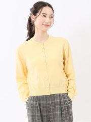 ハンドウォッシャブル クルーニットカーディガン
