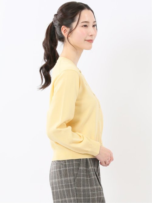 ハンドウォッシャブル クルーニットカーディガン