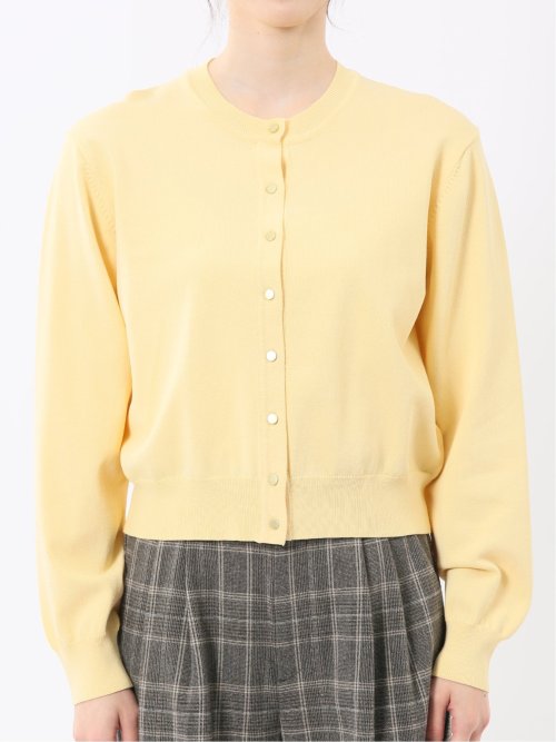 ハンドウォッシャブル クルーニットカーディガン