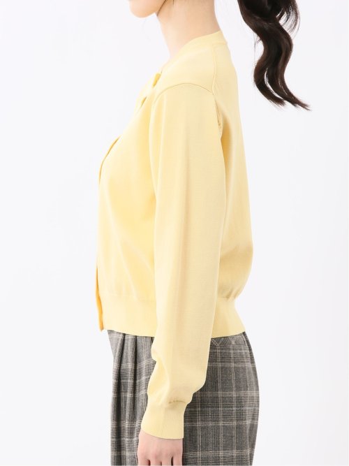 ハンドウォッシャブル クルーニットカーディガン