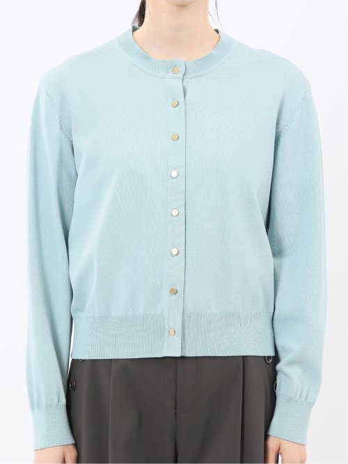 ハンドウォッシャブル クルーニットカーディガン