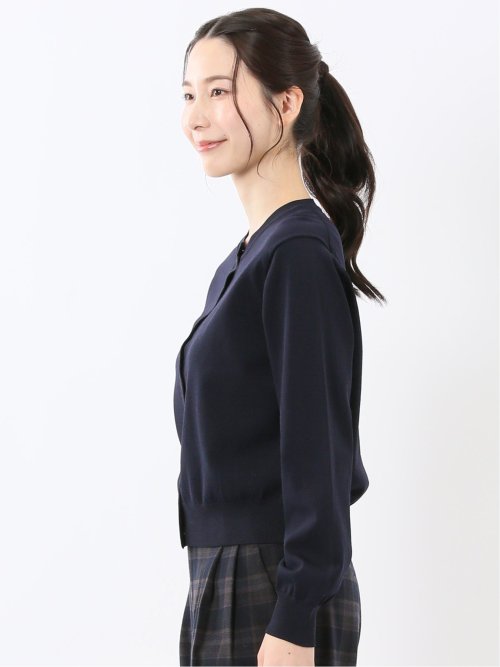 ハンドウォッシャブル クルーニットカーディガン