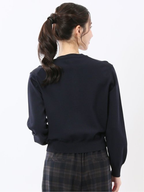 ハンドウォッシャブル クルーニットカーディガン