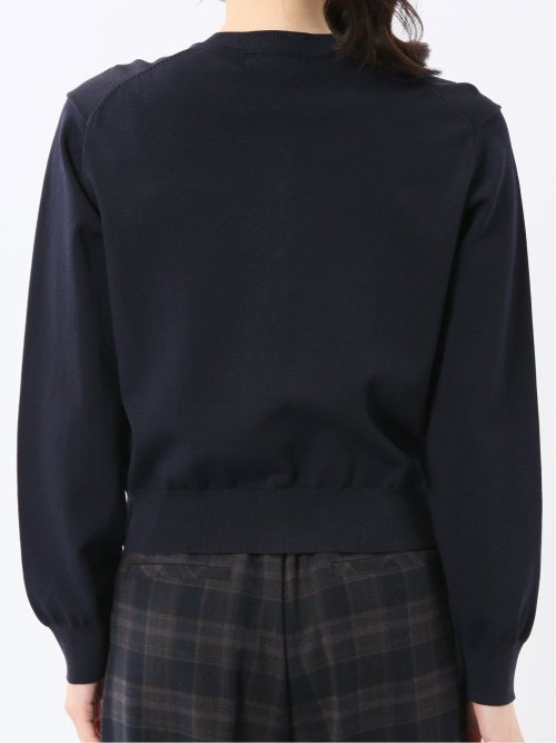 ハンドウォッシャブル クルーニットカーディガン