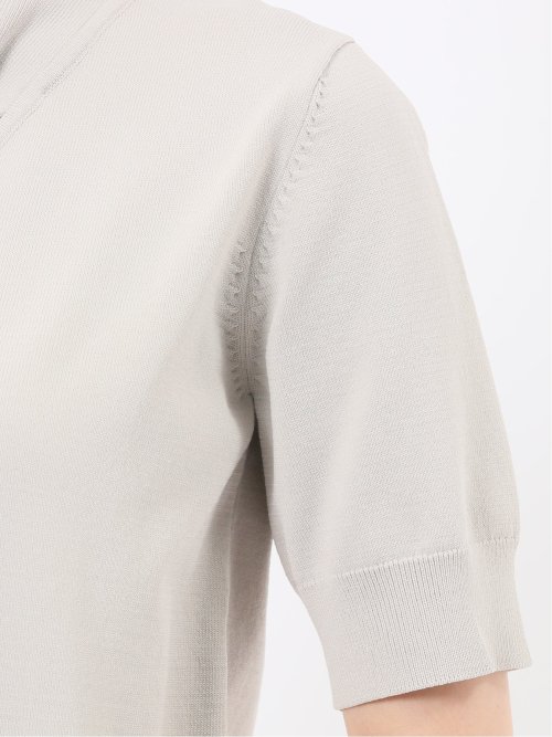 ハンドウォッシャブル 2WAY 半袖ニットプルオーバー