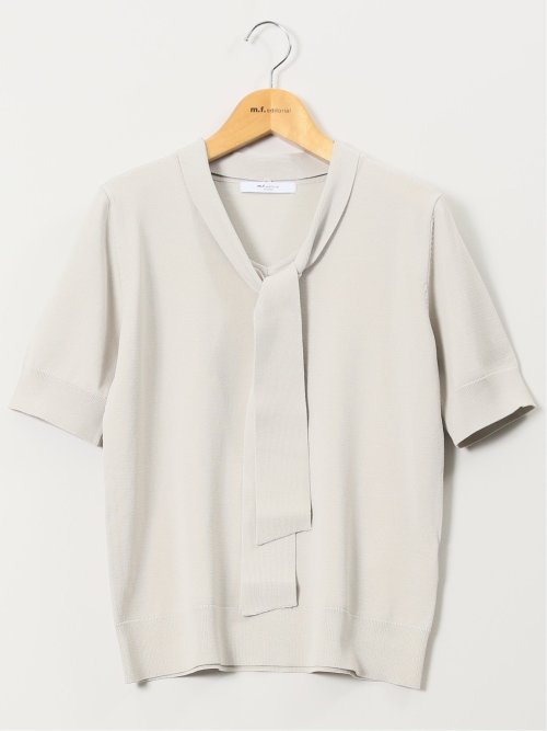 ハンドウォッシャブル 2WAY 半袖ニットプルオーバー