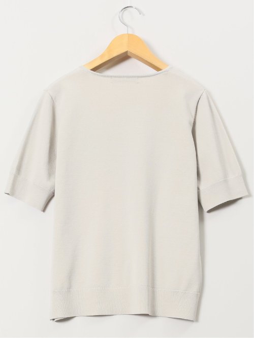 ハンドウォッシャブル 2WAY 半袖ニットプルオーバー