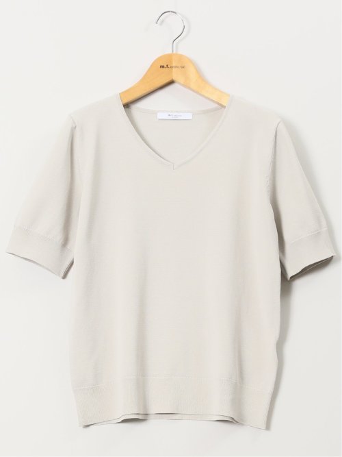 ハンドウォッシャブル 2WAY 半袖ニットプルオーバー