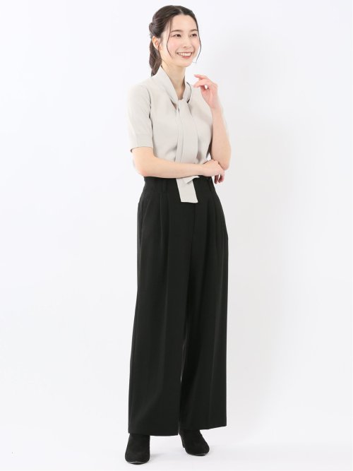 ハンドウォッシャブル 2WAY 半袖ニットプルオーバー