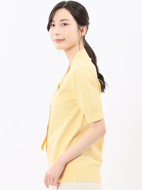 ハンドウォッシャブル 2WAY 半袖ニットプルオーバー