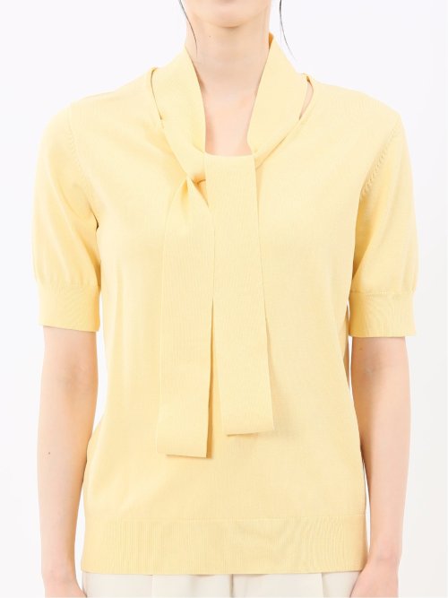 ハンドウォッシャブル 2WAY 半袖ニットプルオーバー