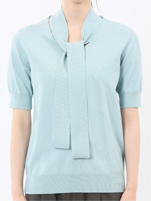 ハンドウォッシャブル 2WAY 半袖ニットプルオーバー