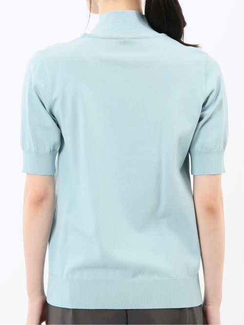 ハンドウォッシャブル 2WAY 半袖ニットプルオーバー