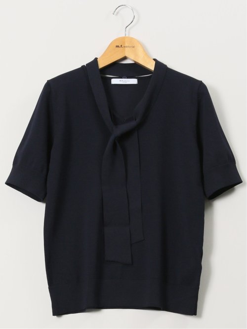 ハンドウォッシャブル 2WAY 半袖ニットプルオーバー